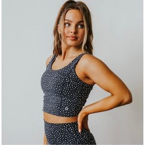 Astoria LUXE IGNITE sports crop top in medium.